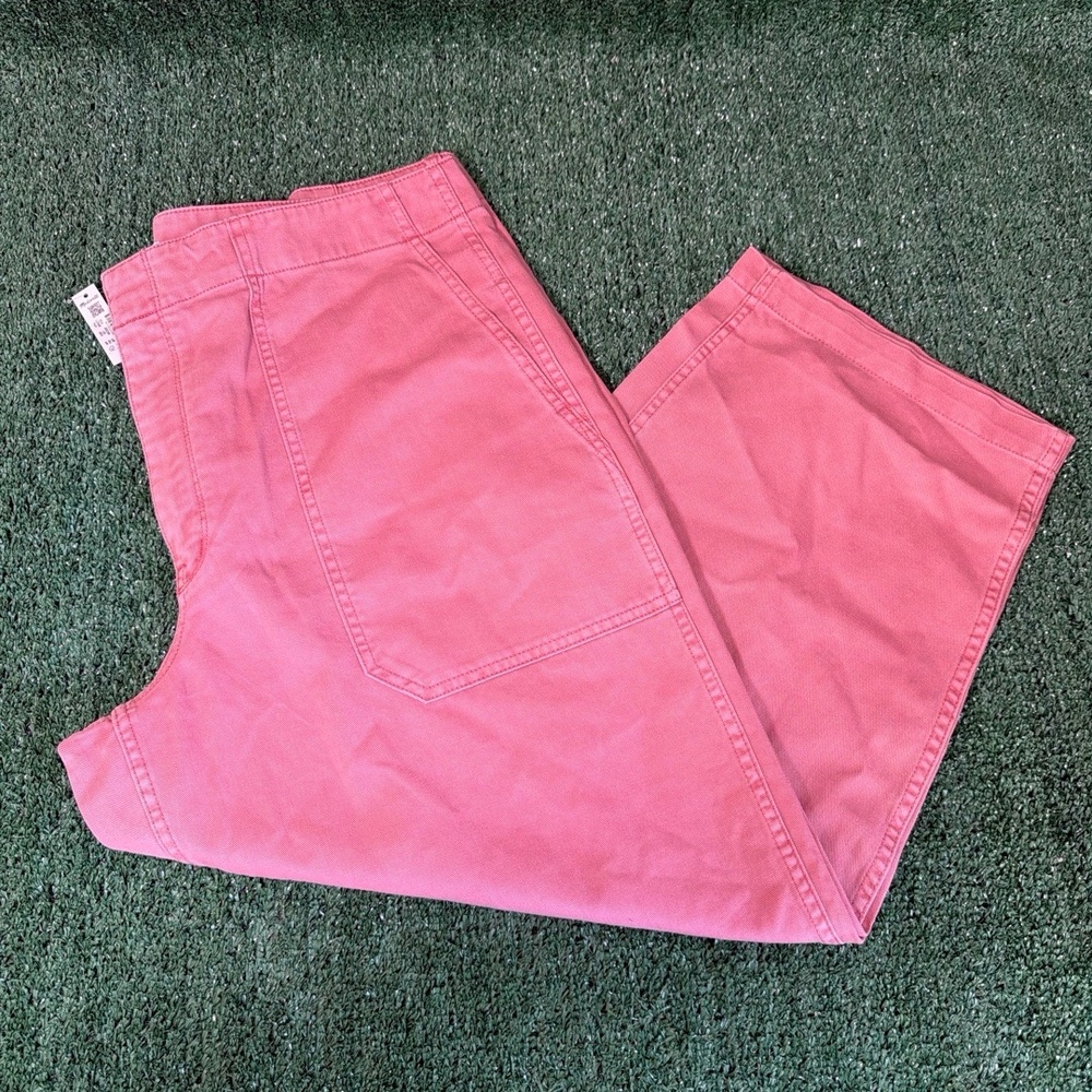 NWT Madewell Tapered Leg‎ Utility Pants Washed Pink Petite 33